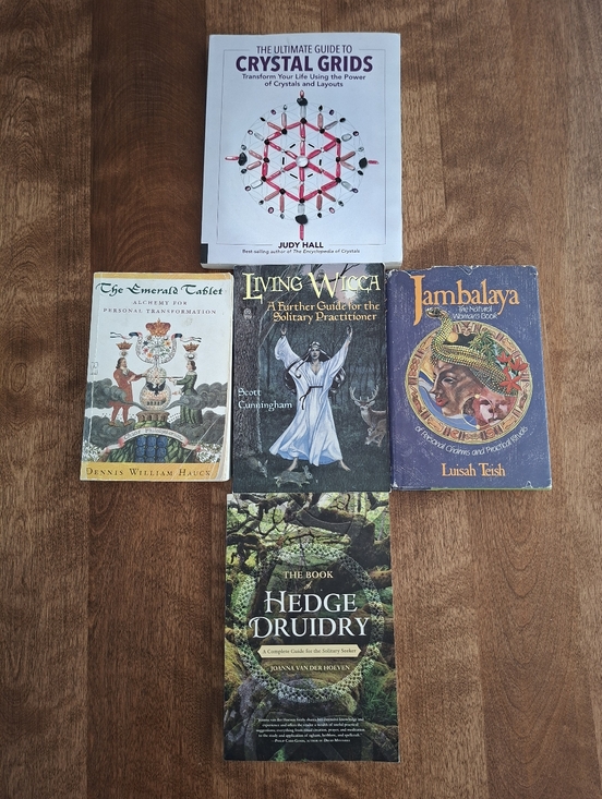 Other - Wicca Alchemy Crystal Druidry Charms Practical Rituals Books Lot Of 5